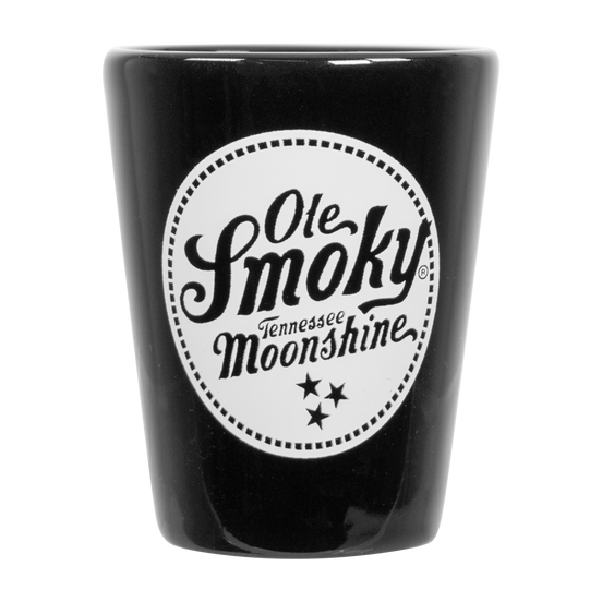 2OZ BLACK CERAMIC SHOT GLASS