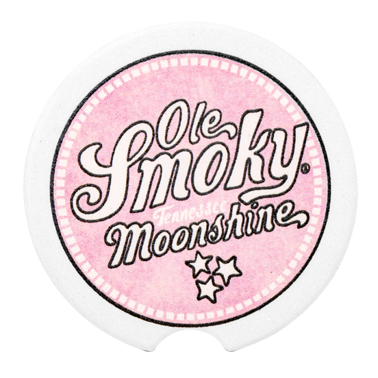 CAR MOONSHINE LOGO COASTER - PINK