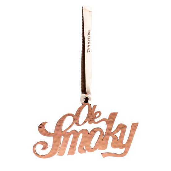 COPPER HAMMERED ORNAMENT