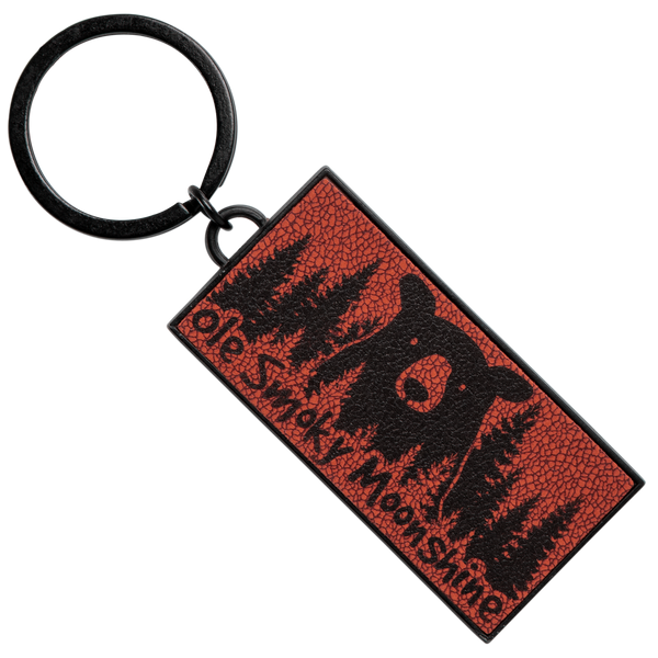 RED BEAR IN TREES KEYCHAIN, view 1