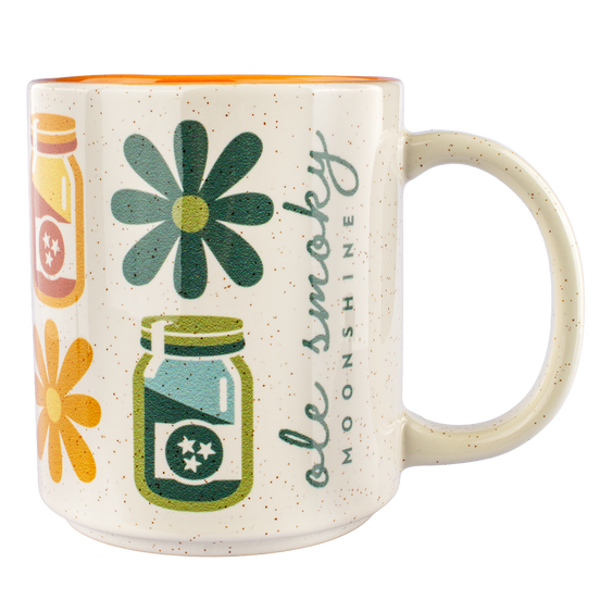 BOOZE AND BLOOMS MUG - ORANGE
