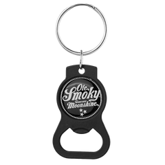BOTTLE OPENER KEYCHAIN - BLACK
