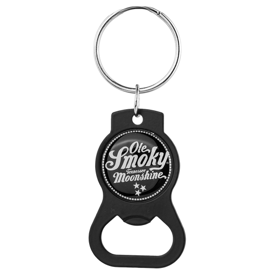 BOTTLE OPENER KEYCHAIN - BLACK