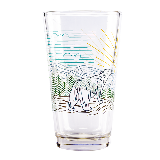 LINEWORK PINT GLASS view 2