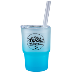 MINI FROSTED GLASS TUMBLER - BLUE