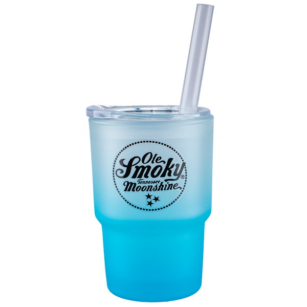 MINI FROSTED GLASS TUMBLER - BLUE, view 1