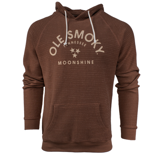 ARCH TEXT SLACKER HOODIE - WASHED CHOCOLATE, view 1