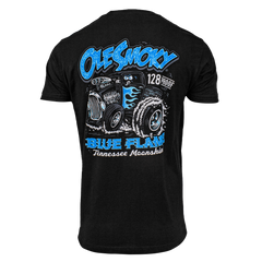 BLUE FLAME TRUCK TEE - BLACK