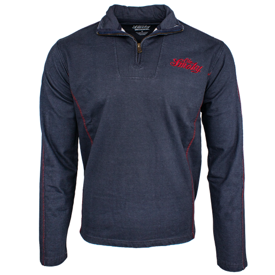 FLEECE QUARTER ZIP - NAVY