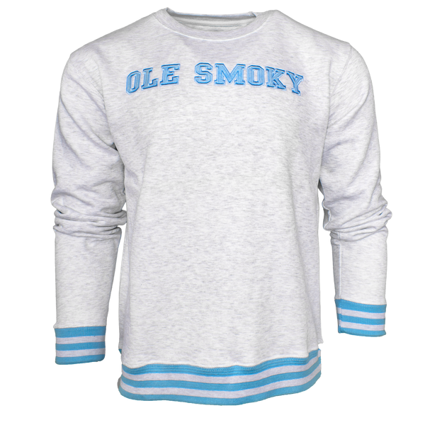 VARSITY STRIPE FLEECE CREWNECK, view 1