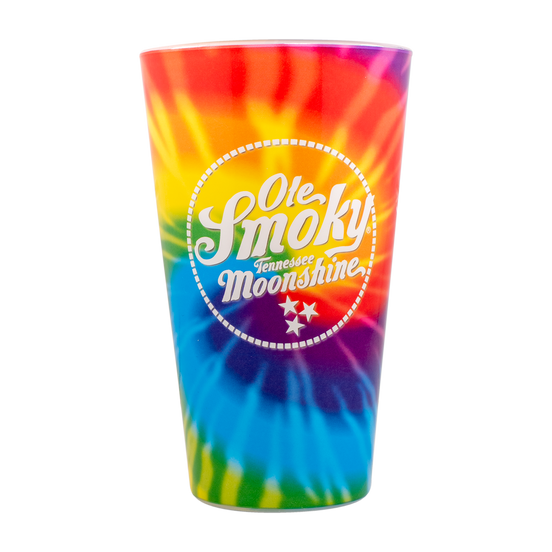 TIE DYE PINT GLASS