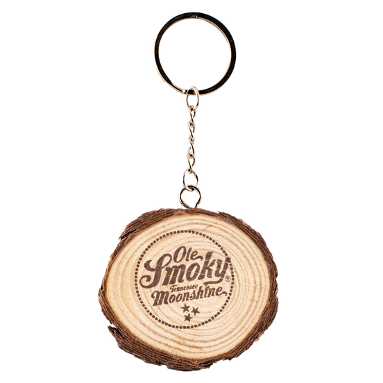 WOOD SLICE KEYCHAIN