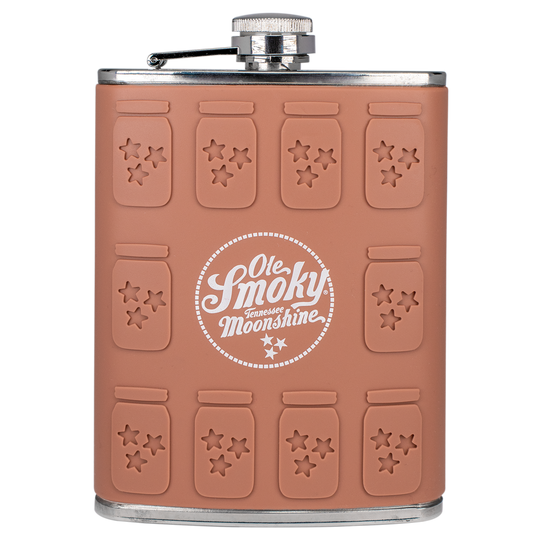 TAN SILICONE JAR MOLDED FLASK