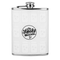 WHITE SILICONE JAR MOLDED FLASK