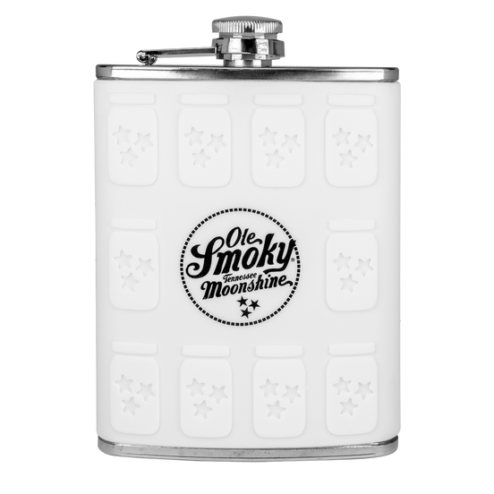 WHITE SILICONE JAR MOLDED FLASK