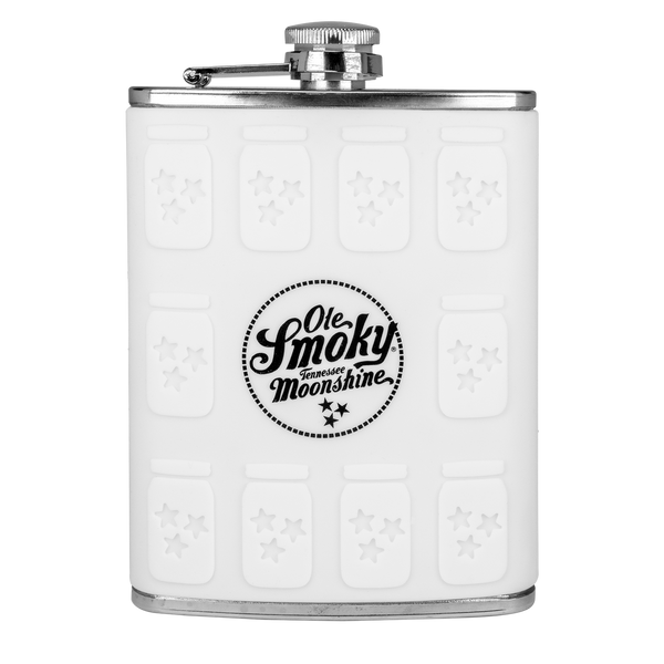 WHITE SILICONE JAR MOLDED FLASK, view 1