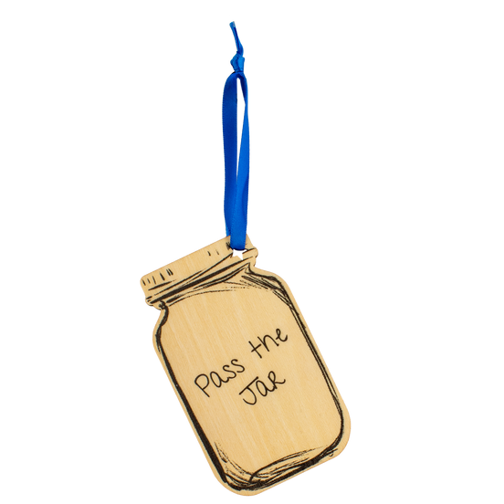 WOODEN MASON JAR ORNAMENT view 2