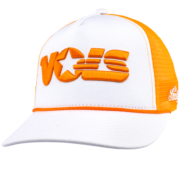 UT VINTAGE STAR LOGO HAT - WHITE/ORANGE, view 1