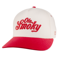 CREAM/RED LOGO SNAPBACK HAT