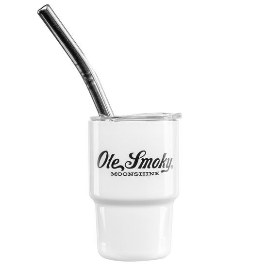 SCRIPT MINI TUMBLER -  WHITE