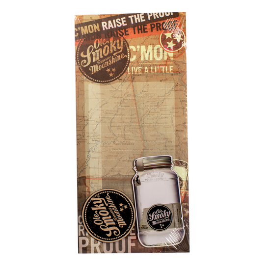 RUSTIC COLLAGE NOTEPAD W/Magnets