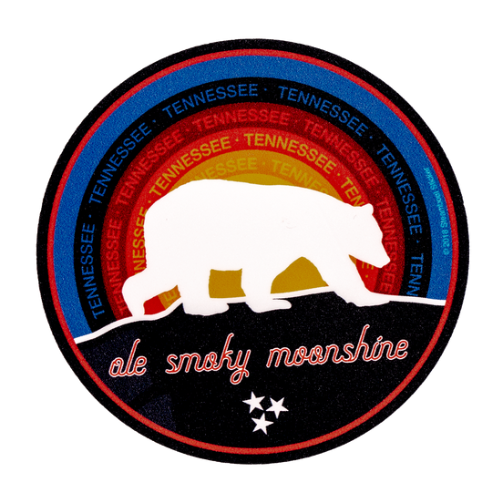 SPACE CIRCLE BEAR STICKER