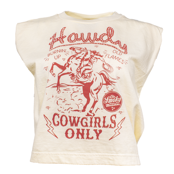 COWGIRLS ONLY MUSCLE TEE, view 1