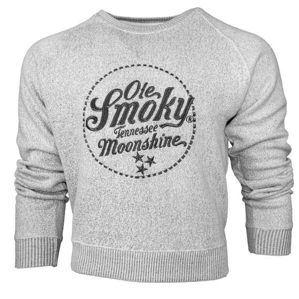 CROP CREWNECK - SALT & PEPPER, view 1