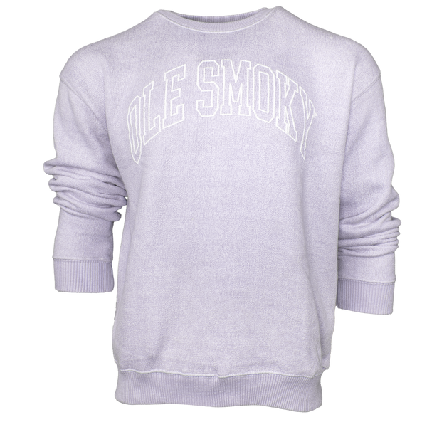 ARCH TEXT CREWNECK - LILAC, view 1